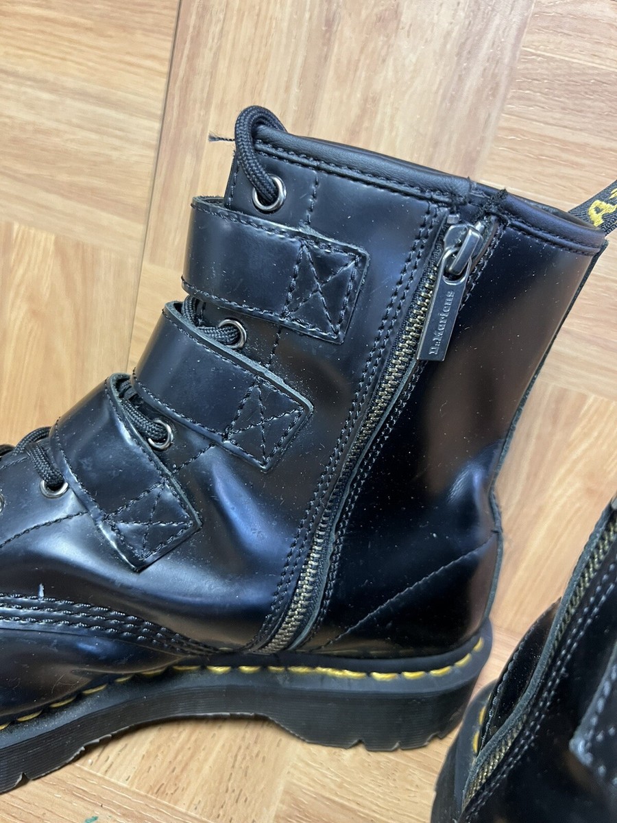 RARE🔥 Sz 11 - Dr. Martens Fenimore Bex Moto Boots Black RARE🔥 Sz 11 - Dr. Martens Fenimore Bex Moto Boots Black