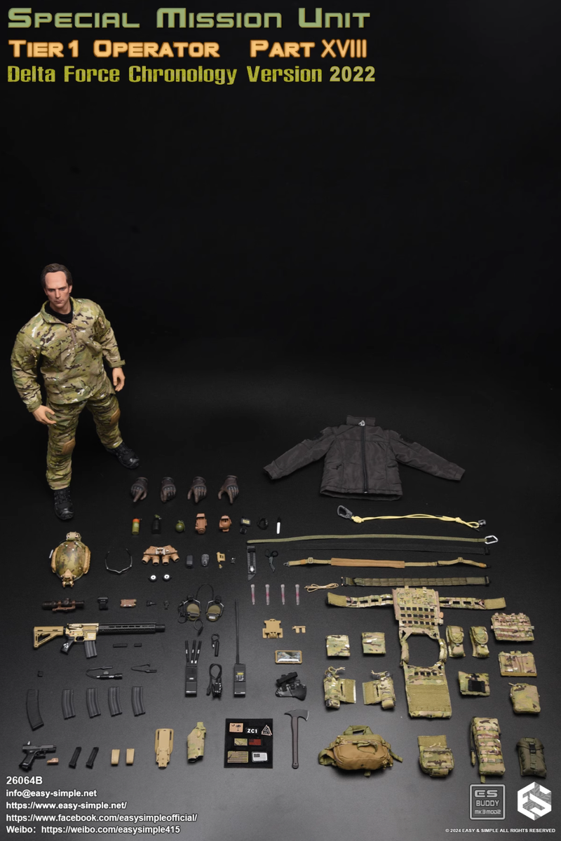 Ready! Easy&Simple ES 26064B 1/6 CAG Special Mission Unit Delta
