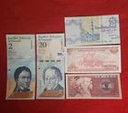 MIXED LOT 5 DIFFERENT WORLD PAPER MONEY BANKNOTES CURRENCY FOREIGN  UNC