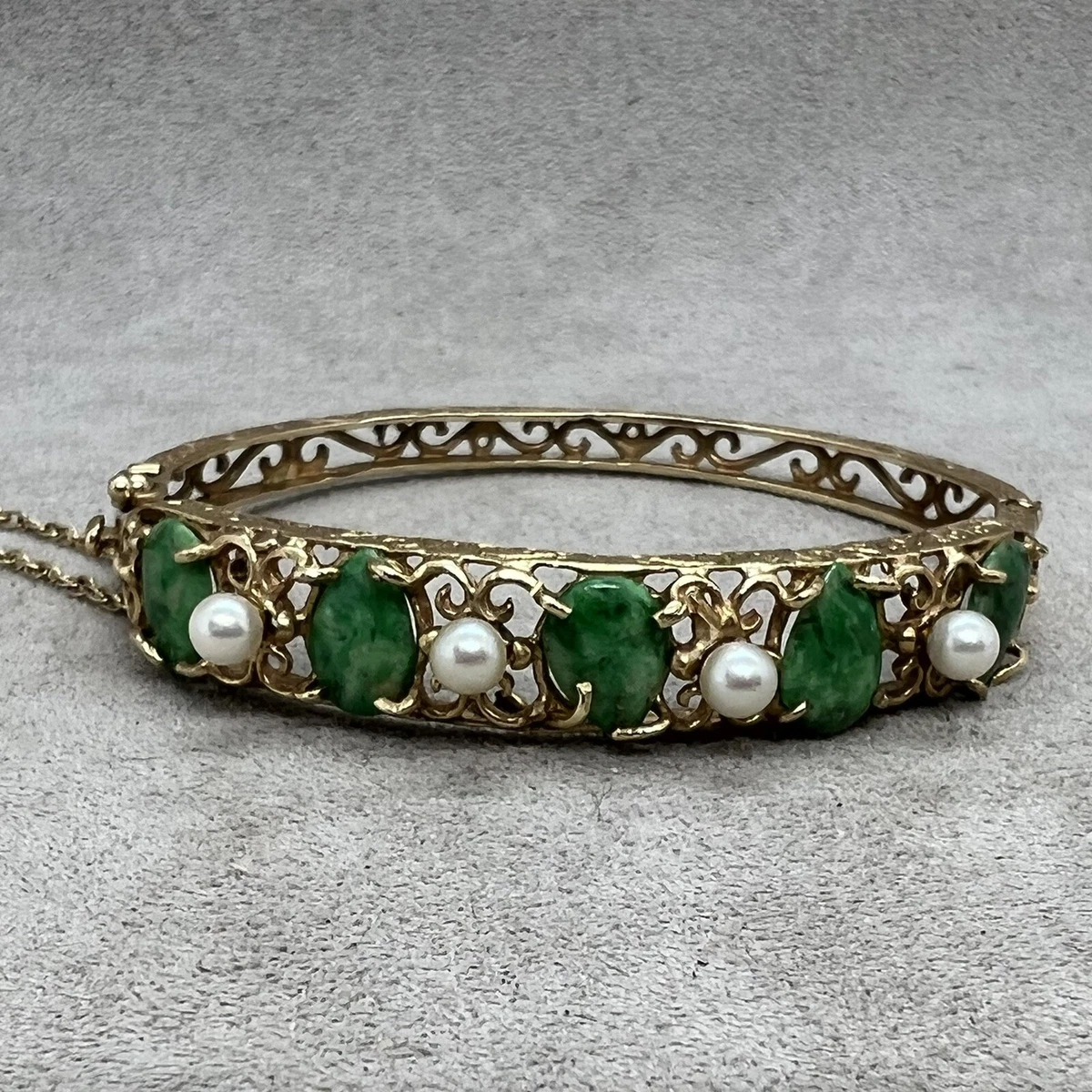 Engraved 14k 2024 gold bracelet