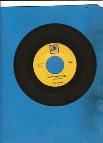 BEATLES 45 RPM TWIST AND SHOUT/THERE'S A PLACE TOLLIE 9001 PURPLE BLOCK