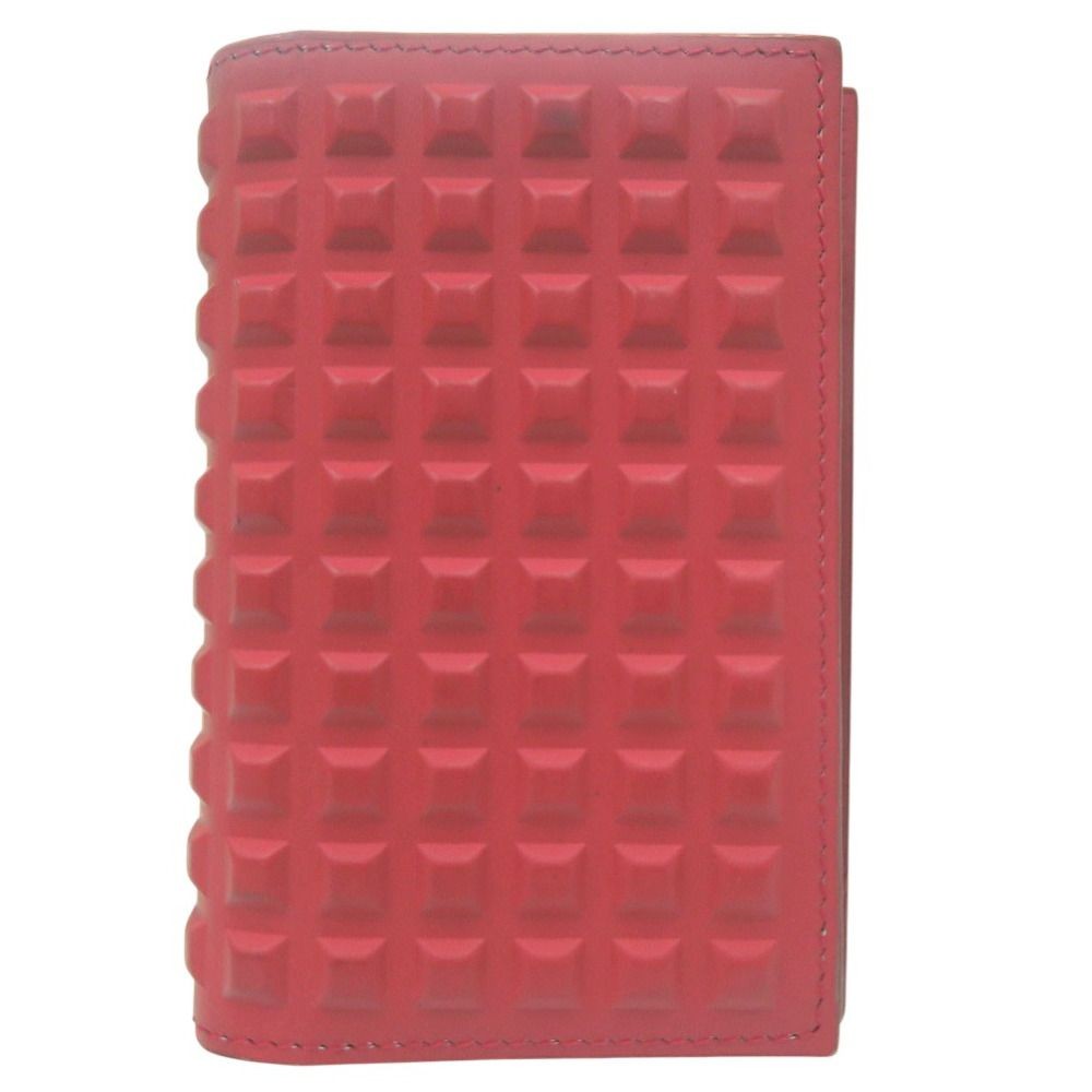 Balenciaga Grid Leather Card Case Red Women’s Italy thumbnail 2
