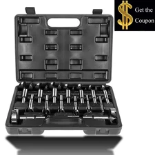 PB-100 16 Piece Forstner Bit Set High Speed Steel Wood Drill Bit 1/4" to 2-1/8"