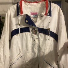 Vintage 90s Innovations by Izzi Windbreaker Jacket Crest USA Mens L