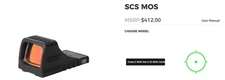 Holosun SCS-MOS-GR 2MOA Dot 32MOA Circle SCS MOS Sight
