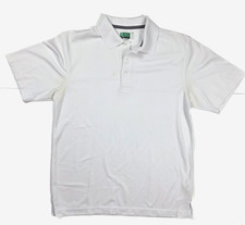 Ben Hogan Performance Power White 1/4 Button Polo Men's Size Medium