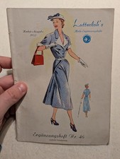 H&uuml;bsches altes Modeheft Magazin Lutterlohs Mode Erg&auml;nzungsheft Nr 46 Herbst 1952