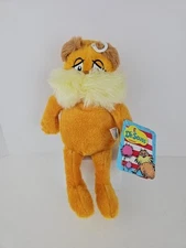 Aurora Dr Seuss Lorax Plush Toy Stuffed Animal 10" with Tags Soft Adorable