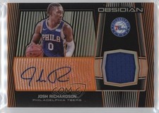 2019 Panini Obsidian Jersey Electric Etch Orange 31/50 Josh Richardson Auto 1o3y