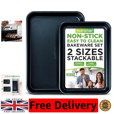 Vielseitiges 2-teiliges Antihaft Backformen Set - Sicher bis 230°C für sicheres Backen