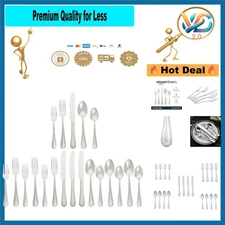 Silverware Set Stainless Steel Flatware Service for 4 Dishwasher Safe