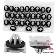 30pcs Fender Flare Rocker Panel Clips with Wheel Trim Retainers Compatible