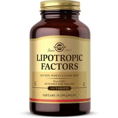 Solgar Lipotropic Factors, Liver Support, 100 Tablets