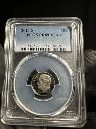 2013-S Roosevelt Dime PCGS PR69DCAM - Proof 10C Deep Cameo Slabbed Coin