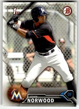 2016 Bowman #BP27 John Norwood Prospects 1st Miami Marlins Baseball