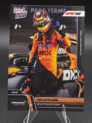 Oscar Piastri 2025 Topps Now Formula 1 #82 Wins F1 Sprint in Qatar *In Hand*
