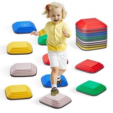 Balance Stepping Stones for Kids, 10 PCS, Up to 220 lbs, Non-Slip Toddlers S...