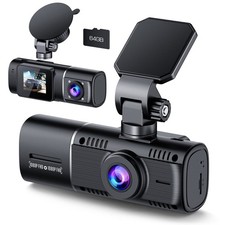 Dual Dash Cam Front and Inside 1080P Dash Camera for Cars IR Night Vision Car...