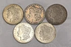 5 Morgan Silver Dollars - 5 Coin Lot - SKU86