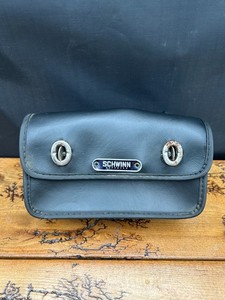 Vintage Schwinn Black Saddle Bag