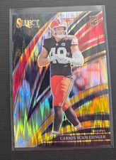 2025 Panini Select - Club Level Carson Schwesinger Black & Gold Shock Prizm
