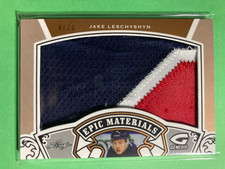 2015-16 Leaf Genesis Epic Materials Patch #EMP-34 Jake Leschyshyn 4/20