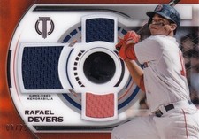 2019 Topps Tribute Rafael Devers Single-Player Triple Relics /25