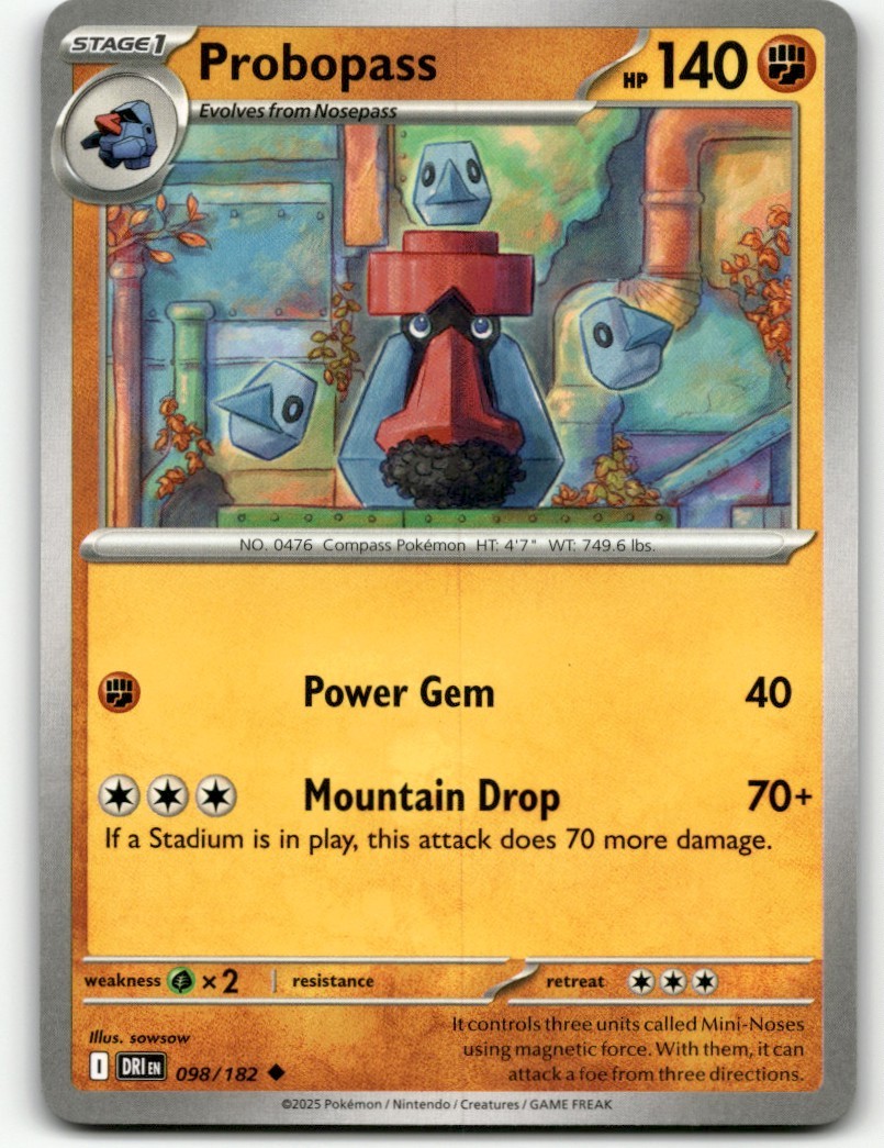 Destined Rivals Pokemon Card Probopass #98