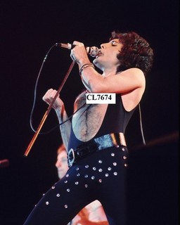 Freddie Mercury of Rock Band Queen Performs at the Forum in Inglewood Photo