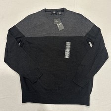 NWT Calvin Klien Extra Fine Merino Wool Sweater Pullover gray Size Medium