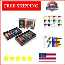 Professional-Quality 12-Pack Acrylic Paint Se...