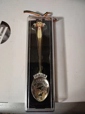 Decorative spoon in box Dracula Romania souvenir 10.5 cm