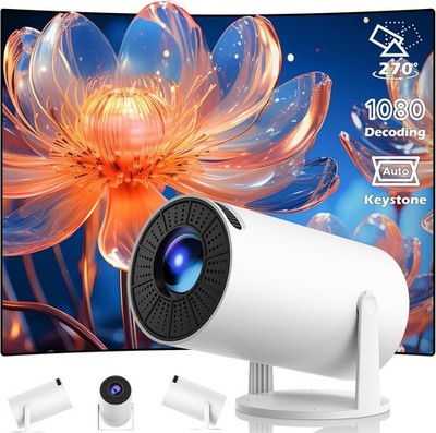 4K UHD Mini Projector 10000 Lumen WiFi Bluetooth Home office Theater For iPhone