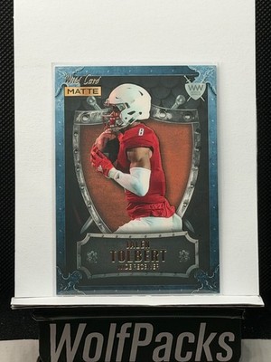 2022 Wild Card Matte Black Football - Weekend Warrior Jalen Tolbert #WW-23 (RC)