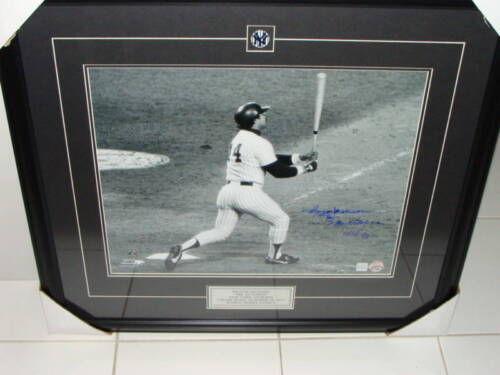 New York Yankees Reggie Jackson Auto 16x20 Framed 3 HR - Imagen 1 de 5