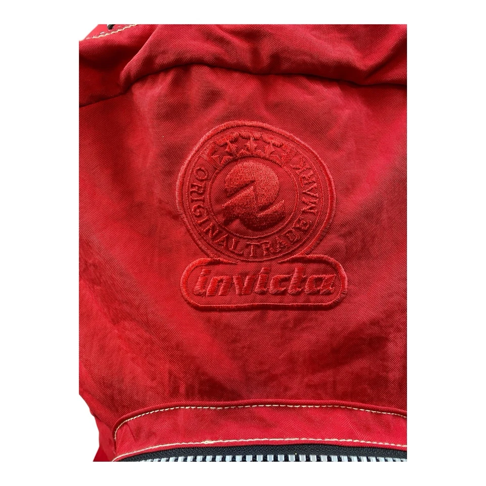Vintage Y2K Invicta Red Nylon Backpack Milan, Italy Lightweight Great Condition - Image 2 of 4