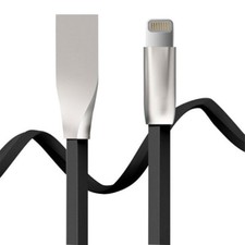 For iPhone SE 11 12 13 14 Pro Max USB Cable 6ft Flat Charger Cord Power Wire