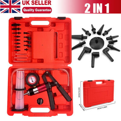 Vacuum Brake Bleeder Pump Kit 2 In 1 Handheld Vacuum Pump Tester - Foto 13