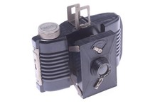   ROTO ELVO BLACK BAKELITE RARE 3X4 STRUT FOLDING 127 ROLL FILM CAMERA f/8 LENS