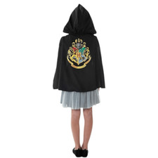 Harry Potter Girls Hermione Hogwarts Hooded Cloak Gryffindor Youth Costume