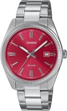 CASIO MTP-1302PD-4AVEF OROLOGIO UOMO ACCIAIO ROSSO 38mm DATA SOTTOCOSTO