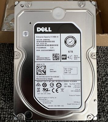 MM81X for DELL 6TB 7.2K RPM SAS 12Gbps 3.5in ENT 512e HDD 0MM81X