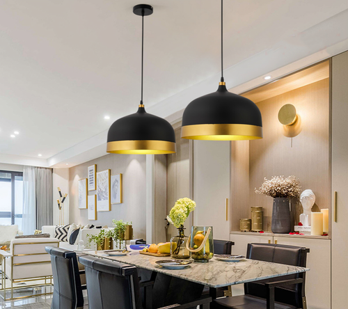 Gold Dome Pendant Light 