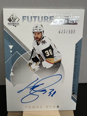 2018-19 SP Authentic Auto Future Watch /999 Tomas Hyka #169 Rookie Vegas RC