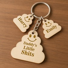 Personalised Fathers Day Gifts For Him Funny Engraved Keyring Daddy Novelty Gift