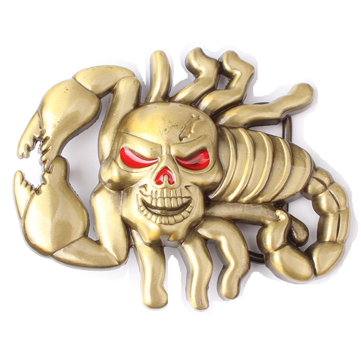 Skull and Scorpion Belt Buckle Western Cowboy Native American (SCP-01)