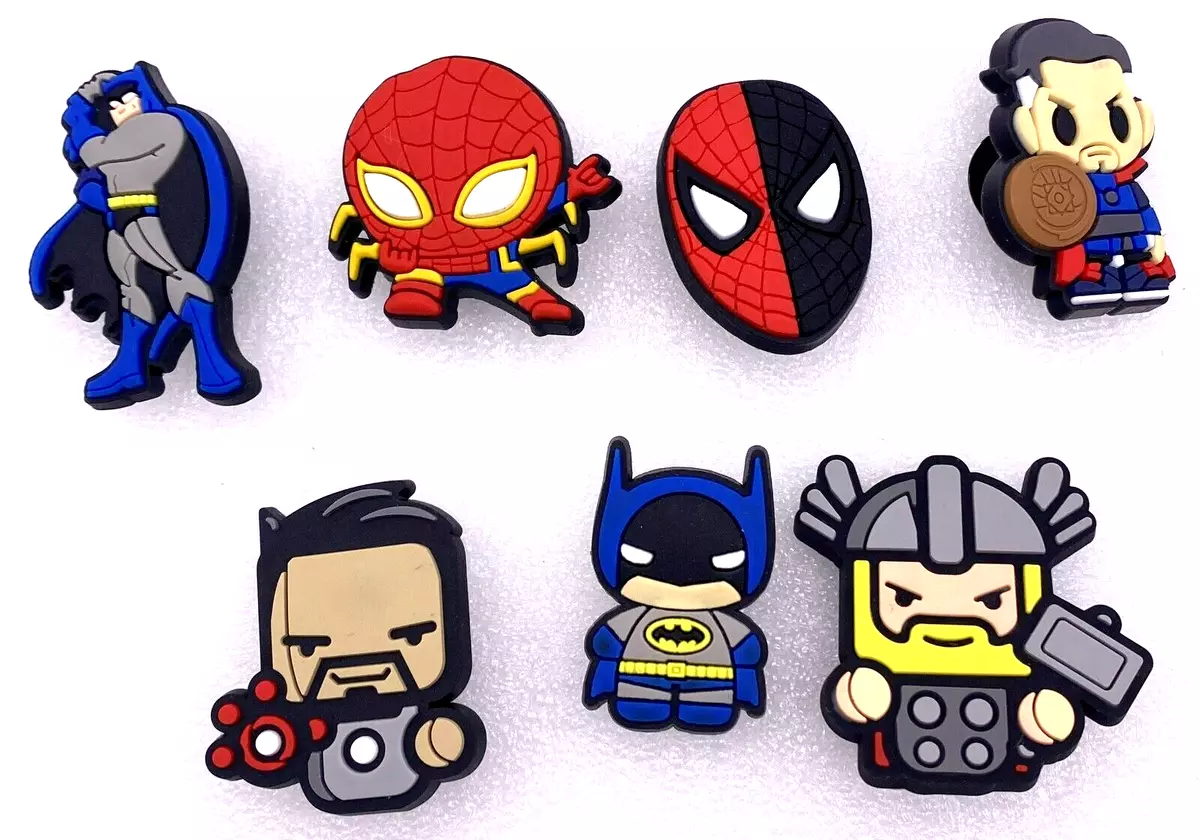 Qty 7) JIBBITZ - MARVEL SUPER HEROES - PVC Shoe Charms for Crocs (59) | eBay