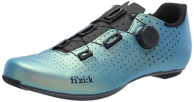 Fizik Unisex Tempo Decos Carbon Road Bike Shoe, Iridiscent-Blue, 8.5-9 US Men