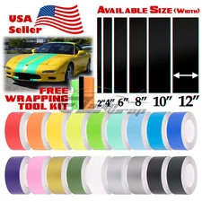 Matte Color Racing Stripes Vinyl Wrap For Mazda Miata Rx7 Stripe 25FT / 50FT