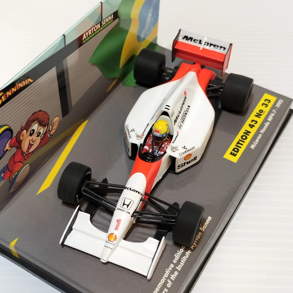 MINICHAMPS 1/43 McLaren Honda MP4-7 1992 Ayrton Senna #1 NEW 540431504 - Image 4 of 4